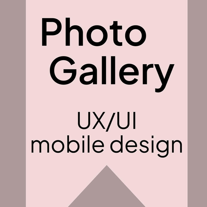 Photo Gallery UX/UI Design